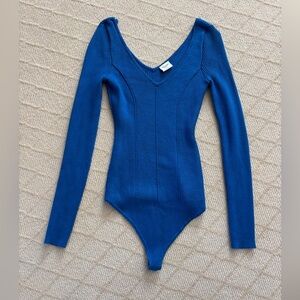 Abercrombie & Fitch Vibrant Blue Knit Bodysuit